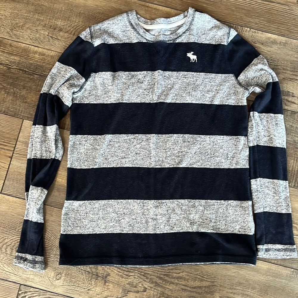 Abercrombie Kids Boys Long Sleeve Striped Shirt